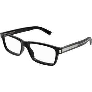 SAINT LAURENT Man SL 622 001 Optische monturen Acetaat Zwart Transparant Kwadraat