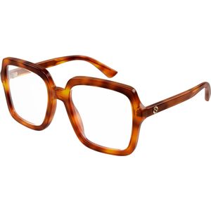 Gucci Vrouw GG1318O 002 Optische monturen Acetaat Havana  Hurken