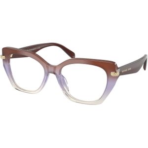 Michael Kors Vrouw MK4167U NASHVILLE 4036 Optische monturen Acetaat Rood Transparant Geometrisch Normaal