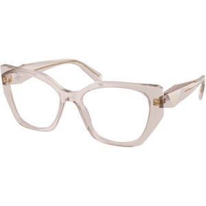 Prada Vrouw PR 18WV  29D1O1 Optische monturen Acetaat Altviool Transparant Geometrisch Normaal