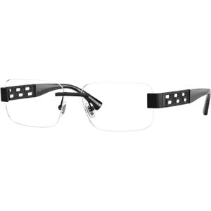 Versace Man Versace VE1310 1261 Optische monturen Metaal Zwart Transparant Kussen Normaal