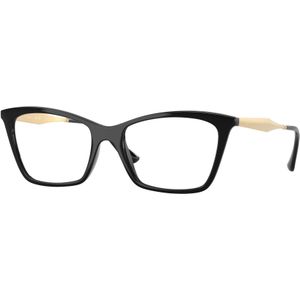 VOGUE EYEWEAR Donna VO5624 W44 Optische monturen Nylon Nero Trasparente Farfalla Normale