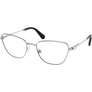 Swarovski Vrouw SK1018 4001 Optische monturen Metaal Zilver Transparant Kattenoog Normaal