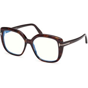 TOM FORD Vrouw FT6043-B 52 Optische monturen Acetaat Havana  Hurken Normaal