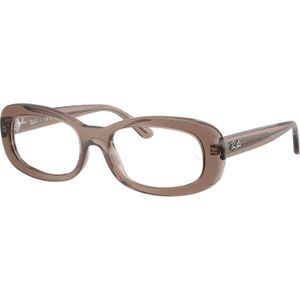 Ray - Ban Vrouw Ray - Ban RX2221V 8457 Optische monturen Acetaat Bruin Transparant Rotonde Normaal