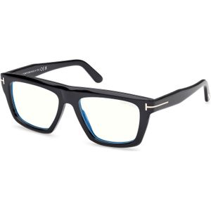 TOM FORD Uniseks FT6059-B 001 Optische monturen Acetaat Zwart  Kwadraat Normaal