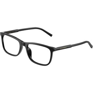 Dolce & Gabbana Man DG3427 501 Optische monturen Acetaat Zwart Transparant Hurken Normaal