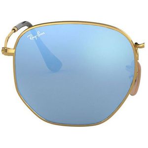Ray - Ban Unisex Paar vervangende lenzen Ray - Ban RB3548N ZEXagonal Vervanglenzen Metaal  Blauw Geometrisch Normaal Flash