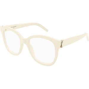 SAINT LAURENT Vrouw SAINT LAURENT SL M97 006 Optische monturen Acetaat Ivoor Transparant Kwadraat