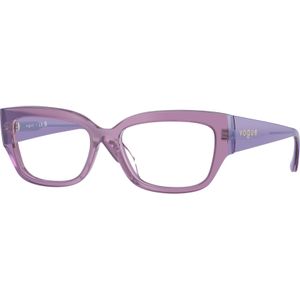 VOGUE EYEWEAR Donna VO5639U 3236 Optische monturen Acetato Viola Trasparente Pillow Normale