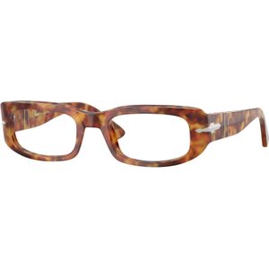 Persol Unisex PO3388V  106 Optische monturen Acetaat Schildpad Transparant Kussen Normaal