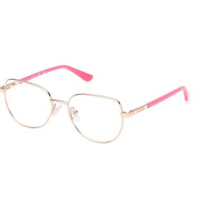 Guess Unisex GU50140 028 Optische monturen Metaal Goud  Rotonde Normaal