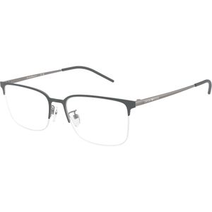 Emporio Armani Man EA1179D  3010 Optische monturen Metaal Grijs Transparant Geometrisch Normaal