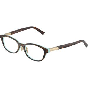 Tiffany Vrouw TF2280D  8134 Optische monturen Acetaat Bruin Transparant Kussen Normaal