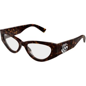 Gucci Vrouw GG1953O 002 Optische monturen Acetaat Havana Transparant Kattenoog