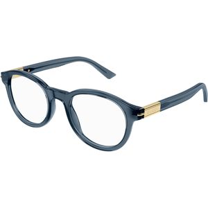 Gucci Man Gucci GG1503O 003 Optische monturen Acetaat Blauw Transparant Rotonde