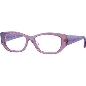 VOGUE EYEWEAR Donna VO5640U 3236 Optische monturen Acetato Viola Trasparente Pillow Normale
