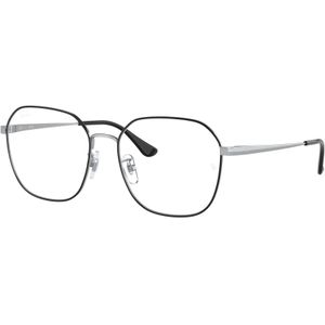Ray - Ban Unisex RX6490D 2983 Optische monturen Metaal Zwart Transparant Geometrisch Normaal