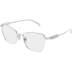 Gucci Vrouw Gucci GG1807O 004 Optische monturen Metaal Zilver Transparant Vlinder