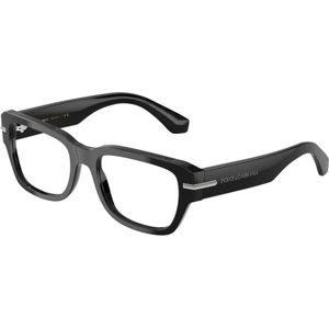 Dolce & Gabbana Man DG3408 501 Optische monturen Acetaat Zwart Transparant Hurken Normaal