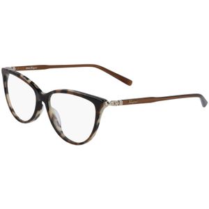 Ferragamo Vrouw SF2870 296 Optische monturen Plastic Bruin  Rotonde