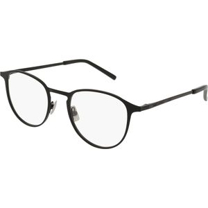 SAINT LAURENT Unisex SL 179 001 Optische monturen Metaal Zwart Transparant Rotonde