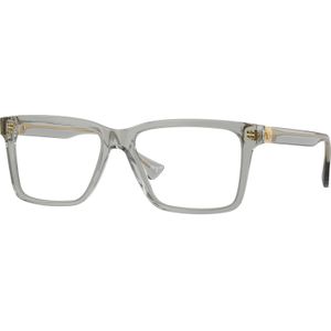 Versace Man VE3328  5496 Optische monturen Acetaat Grijs Transparant Kwadraat Normaal
