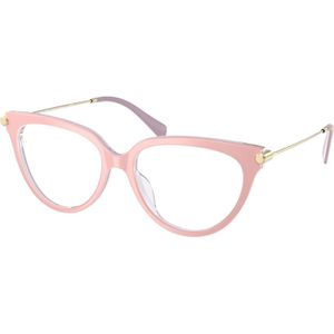 Michael Kors Donna MK4151U Windham 4015 Optische monturen Acetato Bianco Trasparente Cat Eye Normale