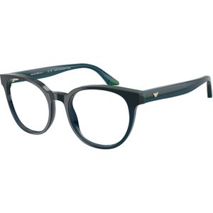 Emporio Armani Vrouw EA3274  6319 Optische monturen Acetaat Blauw Transparant Rotonde Normaal