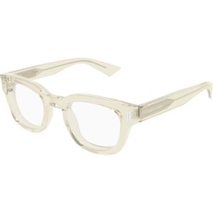 SAINT LAURENT Uniseks SL 838 OPT 004 Optische monturen Acetaat Geel Transparant Rotonde
