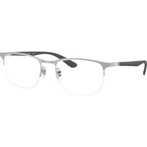 Ray - Ban Unisex RX6513  3198 Optische monturen Metaal Zilver Transparant Geometrisch Normaal