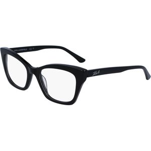 Karl Lagerfeld Vrouw KL6134 001 Optische monturen Acetaat Zwart  Kattenoog Normaal Normaal