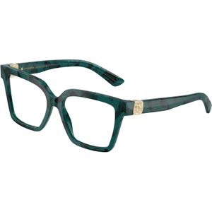 Dolce & Gabbana Vrouw DG3395  3460 Optische monturen Acetaat Groente Transparant Hurken Normaal