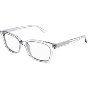 Alexander McQueen Vrouw AM0464O 004 Optische monturen Acetaat Kristal Transparant Kwadraat