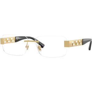 Versace Man VE1310  1002 Optische monturen Metaal Goud Transparant Kussen Normaal