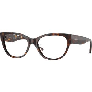 VOGUE EYEWEAR Vrouw VO5604 W656 Optische monturen Acetaat Bruin Transparant Kattenoog Normaal