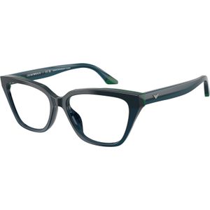 Emporio Armani Vrouw EA3270U  6319 Optische monturen Acetaat Blauw Transparant Kattenoog Normaal