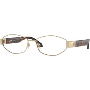 Versace Vrouw VE1298 1252 Optische monturen Metaal Goud Transparant Geometrisch Normaal