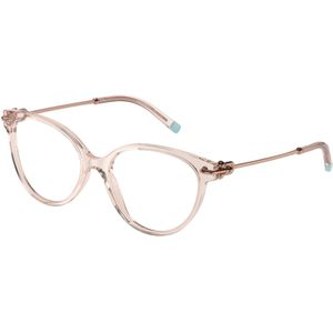 Tiffany Vrouw TF2217 8278 Optische monturen Acetaat Roos Transparant Kattenoog Normaal