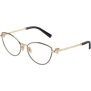 Tiffany Vrouw TF1159B 6164 Optische monturen Staal Zwart Transparant Kattenoog Normaal