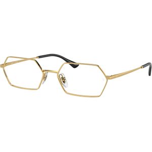 Ray - Ban Unisex RX6528 Yevi 2500 Optische monturen Metaal Goud Transparant Geometrisch Normaal