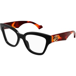 Gucci Vrouw GG1424O 007 Optische monturen Acetaat Zwart  Geometrisch