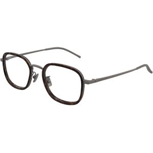 Bottega Veneta Uniseks BV1427OA 002 Optische monturen Titanium Ruthenium Transparant Kwadraat