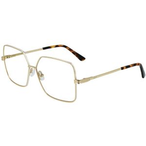 Karl Lagerfeld Unisex KL332 718 Optische monturen Metaal  Goud Vierkant