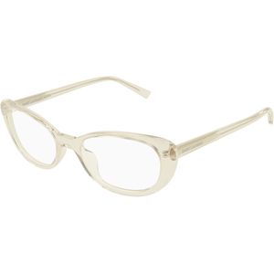 SAINT LAURENT Vrouw SL 822 OPT 004 Optische monturen Acetaat Geel Transparant Kattenoog