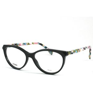 Fendi Vrouw FF0171 TTY/15 BK Multicol Optische monturen uitstel  Zwart  Vlinder