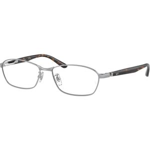 Ray - Ban Man RX6502D 2595 Optische monturen Metaal Zilver Transparant Hurken Normaal