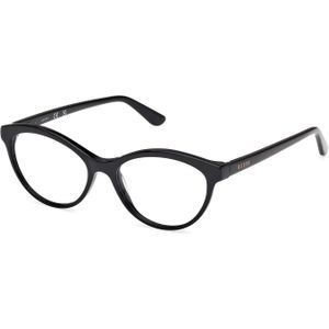 Guess Uniseks GU50273 001 Optische monturen Acetaat Zwart  Kattenoog Normaal