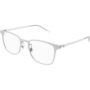 Montblanc Man Montblanc MB0397ON 003 Optische monturen Metaal Zilver Transparant Hurken
