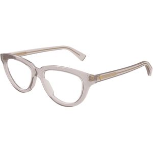 Bottega Veneta Vrouw BV1366O 004 Optische monturen Acetaat Grijs Transparant Kattenoog